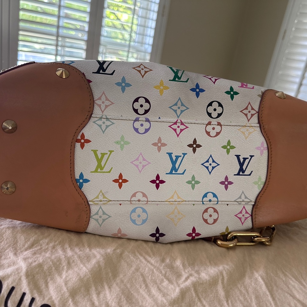 Louis Vuitton Murakami Judy white monogram multi color shoulder bag - Picture 16 of 16